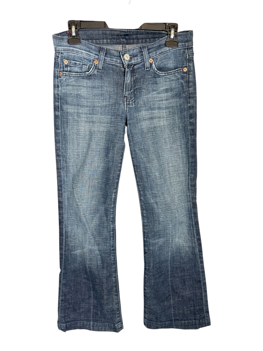7FAMK 7 For All Mankind Dojo Jeans Low Rise Slim Flare Y2K 26